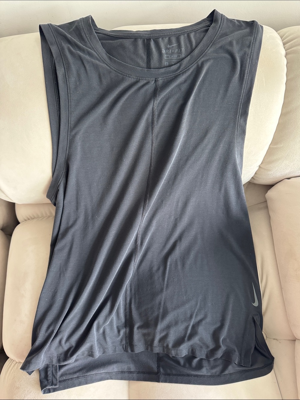Nike Men's Black Sleeveless Dri-FIT Workout Tank